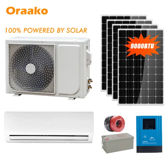 9000 12000 18000 24000 36000 BTU AC Solarbetriebene Klimaanlage DC netzunabhängige Solarklimaanlage Hybrid Mini Split für Zuhause