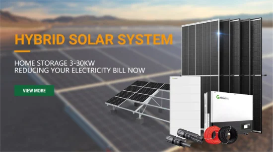 Heimgebrauch 5 kW 10 kW 20 kW Hybrid-Solarenergiesystem Growatt Hybrid-Solarsystem mit Wechselrichter und Lithiumbatterie-Solar-PV-Speichersystem